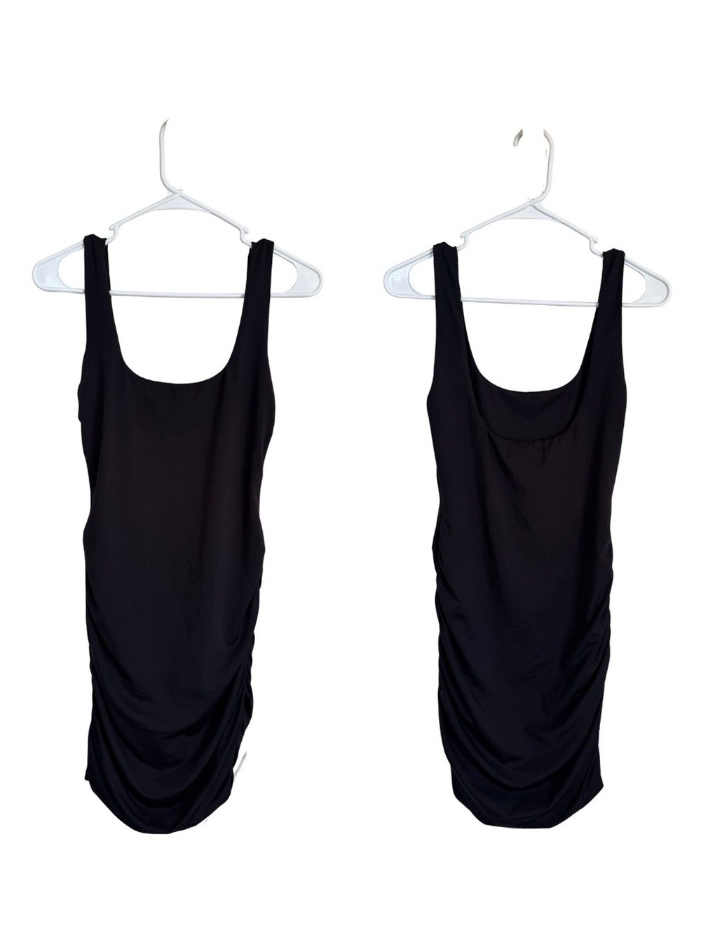 Classic Black Scoop Neck Mini Dress